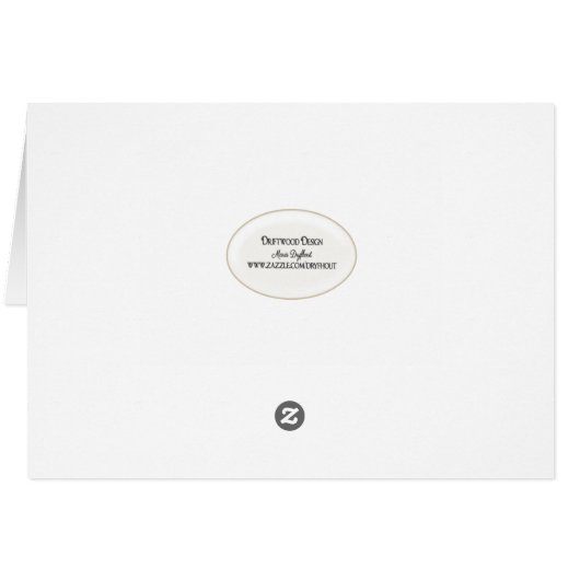 Pearl Heart op bruiloft nodigt (Achterkant Horizontaal)