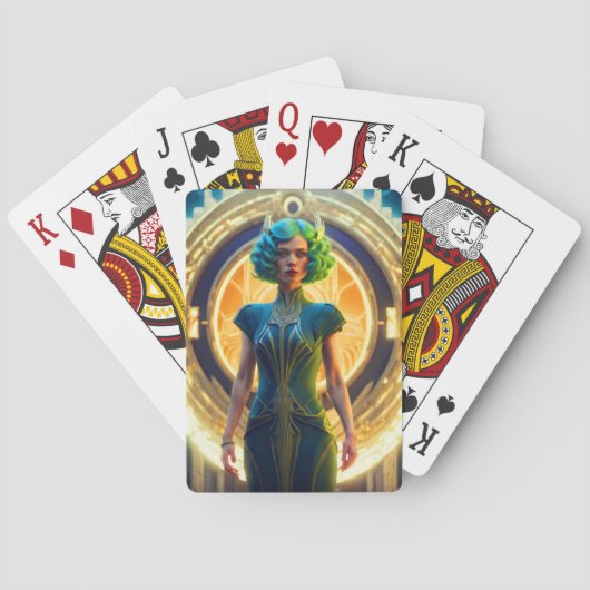 Pearl Heldere tinten Pokerkaarten (Achterkant)