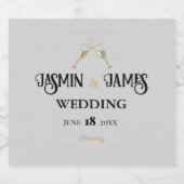 Pearl Heritage bruiloft Likeurfles Etiket (Enkel label)