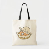 Pearl in een oester Canvas tas (Voorkant)