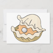 Pearl in een oester kaart (Voorkant)