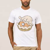 Pearl in een oester Mannen T-shirt (Voorkant)