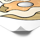 Pearl in een oester Poster (Hoek)