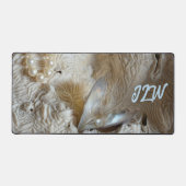 Pearl in oester en natuurlijk Zee - koraal fotogra Bureaumat (Voorkant)