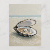 Pearl in Oyster – Coastal Tranquility Postcard Briefkaart (Voorkant)