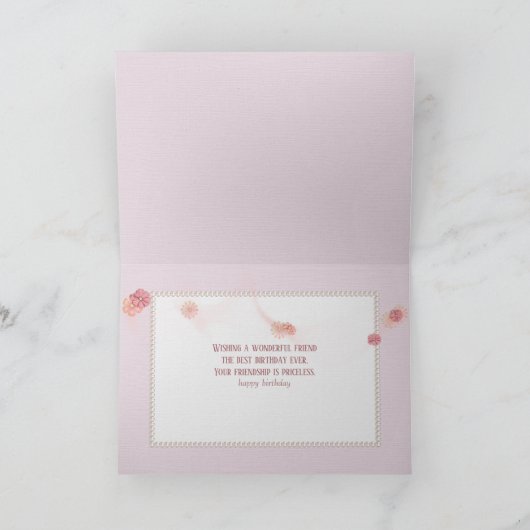 pearl in seashell birthday kaart (Binnen)