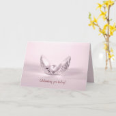 pearl in seashell birthday kaart (Gele Bloem)