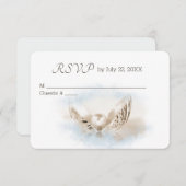 Pearl in Seashell RSVP Weddenschap (Voorkant / Achterkant)
