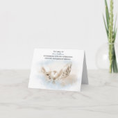 Pearl in Seashell Sympathie Hartelijk dank voor fa Bedankkaart (Voorkant)