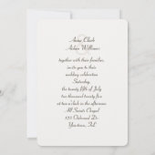 Pearl in Seashell Wedding Kaart (Achterkant)