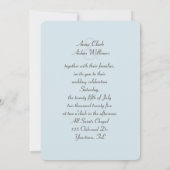 Pearl in Seashell Wedding Kaart (Achterkant)