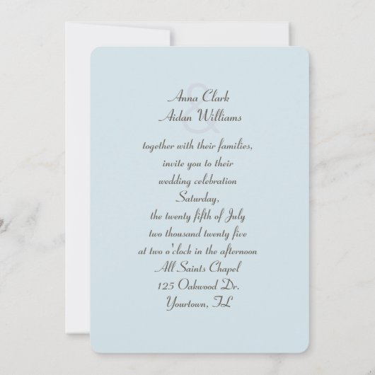 Pearl in Seashell Wedding Kaart (Achterkant)