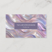 Pearl Iridescence Holographic Pastel Visitekaartje (Voorkant)