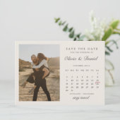 Pearl Ivory Oktober Agenda Foto bewaart datum Kaart (Staand voorkant)
