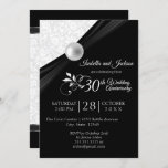 Pearl Jubileum Design - Zwart-wit Kaart<br><div class="desc">🥇 EEN ORIGINEEL KOPYRIGHT ART ONTWERP VAN Donna Siegrist ALLEEN BESCHIKBAAR OP ZAZZLE! De partij van het Jubileum en de sjablonen van de gebeurtenisuitnodiging klaar voor u om te personaliseren. Een modern ontwerp dat klaar is om voor elk type partij of gebeurtenis aan te passen door de formulering gewoon te...</div>