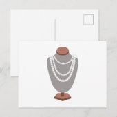 Pearl Ketting Briefkaart (Voorkant / Achterkant)