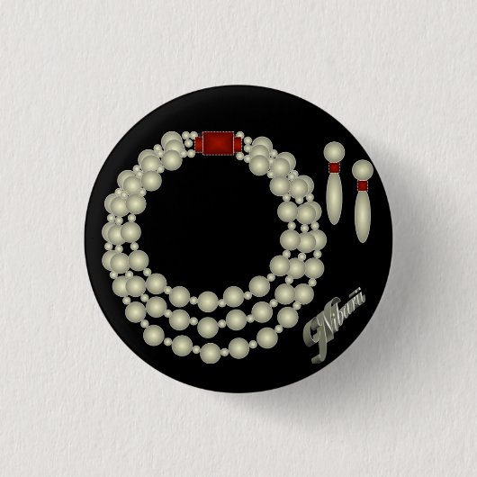 Pearl Ketting Set Button (Voorkant)