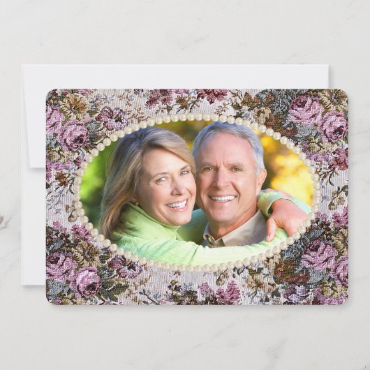 Pearl Lijst en Tapestry Vow Renewal Kaart (Voorkant)