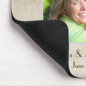 Pearl Lijst op onderdrukkende textuur Muismat (Hoek)