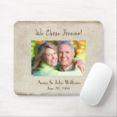 Pearl Lijst op onderdrukkende textuur Muismat (Met muis)