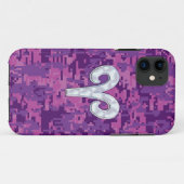 Pearl like Aries Zodiac Pink Fuchsia Digital Camo Case-Mate iPhone Case (Achterkant (horizontaal))