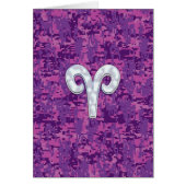 Pearl like Aries Zodiac Sign on Digital Camo (Voorkant)