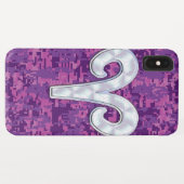 Pearl like Aries Zodiac Sign Pink Camouflage Case-Mate iPhone Case (Achterkant (horizontaal))