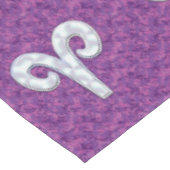 Pearl like Aries Zodiac Sign Pink Camouflage Tafelkleed (Gekanteld)