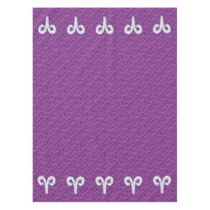 Pearl like Aries Zodiac Sign Pink Camouflage Tafelkleed