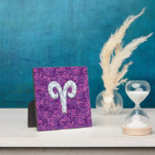 Pearl Like Aries Zodiac Symbol Digital Camouflage Fotoplaat (Insitu)