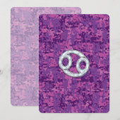 Pearl like Cancer Zodiac Sign on Digital Camo (Voorkant / Achterkant)