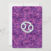 Pearl like Cancer Zodiac Sign on Digital Camo (Voorkant)