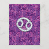 Pearl like Cancer Zodiac Sign on Digital Camo Briefkaart (Voorkant)