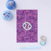 Pearl like Cancer Zodiac Sign on Digital Camo Flyer (Enkel)