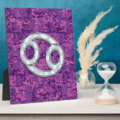 Pearl like Cancer Zodiac Sign on Digital Camo Fotoplaat (Zijkant)