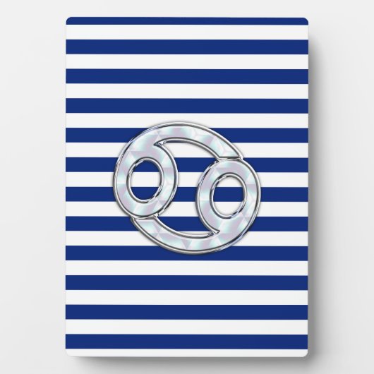 Pearl like Cancer Zodiac Sign on Digital Camo Fotoplaat (voorkant)