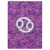 Pearl like Cancer Zodiac Sign on Digital Camo Klembord (Achterkant)