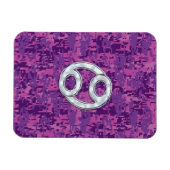 Pearl like Cancer Zodiac Sign on Digital Camo Magneet (Horizontaal)