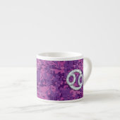 Pearl like Cancer Zodiac Symbol on Digital Camo Espresso Kop (Voorkant rechts)