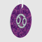 Pearl like Cancer Zodiac Symbol on Digital Camo Ornament (voorkant)