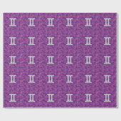 Pearl like Gemini Zodiac Sign on Digital Camo Cadeaupapier (Vlak)