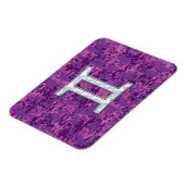 Pearl like Gemini Zodiac Sign on Digital Camo Magneet (Linkerzijde)