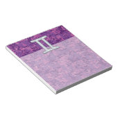 Pearl like Gemini Zodiac Sign on Digital Camo Notitieblok (Schuin)