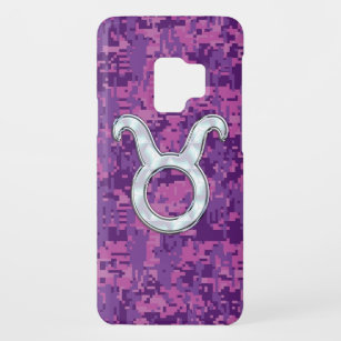 Pearl like Taurus Sign Pink Digital Camouflage Case-Mate Samsung Galaxy S9 Hoesje