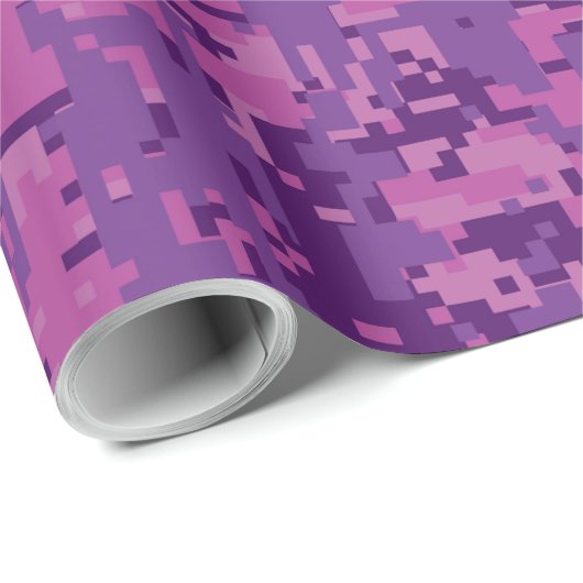 Pearl like Taurus Zodiac Sign on Pink Digital Camo Cadeaupapier (Rol Hoek)