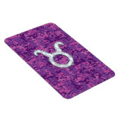 Pearl like Taurus Zodiac Sign on Pink Digital Camo Magneet (Rechterzijde)