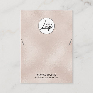 Pearl Logo Bracelet Display Card Visitekaartje