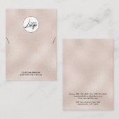 Pearl Logo Bracelet Display Card Visitekaartje (Voorkant / Achterkant)
