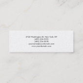 Pearl Makeup Artiest White Stylish Visitekaartje (Achterkant)