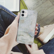 Pearl Marble Glitter Monogram